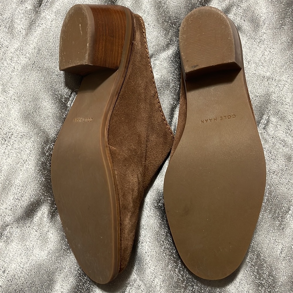 Cole Haan Andi Suede Mule slide Size 9 gently used - Picture 4 of 6